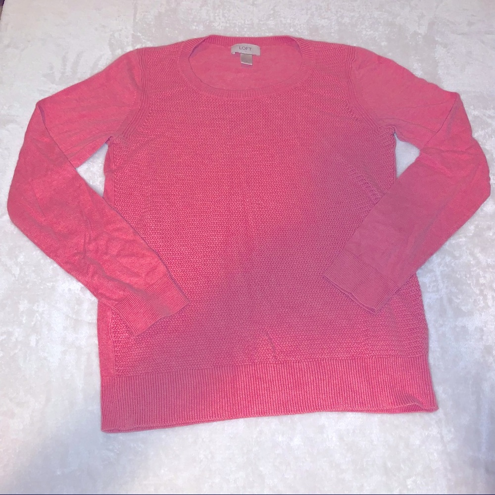 Woman’s Loft Pink Sweater